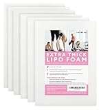 IMPRESA Extra Thick Post-Surgery Foam Boards - Pack of 6, White, 0.5 in Thick - Tailored Liposuction Foam Support - Recovery Aid for Tummy Tuck & C Section