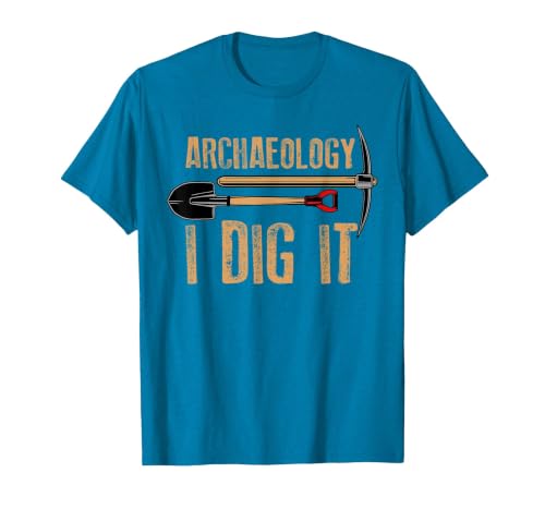 Funny Archaeology for Men Women Artifact Archaeologist Tools T-Shirt, Men, Sapphire Blue, XX-Large