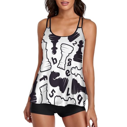 Robe de plage et bikini tankini échecs pour vos journées ensoleillées