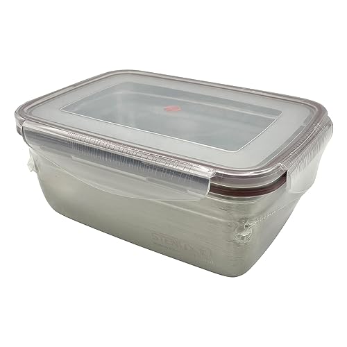 AS ONE Stainless Steel Square Container (Lock Type) 2000mL / 3-8850-06