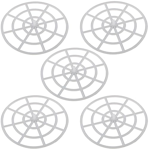 FMHXG 5PCS Plastic Pickle Weight Plate 7.9cm Small Pressing Mesh Plate for Pickling Food Grade Jars Elastic Weighting Device for Canning Pickling Fermentation