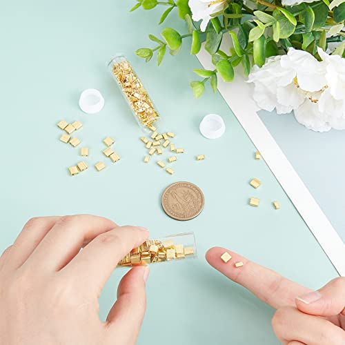 NBEADS 226 Pcs 2-Hole Tila and Half Tila Glass Seed Spacer - Image 2