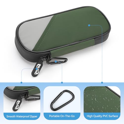 Image of Gelozid Insulin Cooler Travel Case with 2 Reusable Ice Packs, Green & Gray | Diabetic Insulated Organizer, Insulin Travel Case For Insulin Pen &Diabetic Supplies, for The Daily Life & Trip, TSA approved
