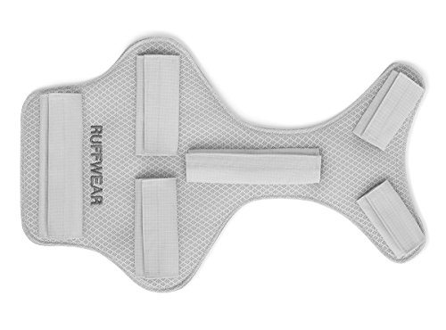 Ruffwear Kühlender Brustschutz für Hunde, Kompatibel mit bestimmten Ruffwear Geschirren und Hunderucksäcken, Größe: S, Grau, Core Cooler, 3085-033S