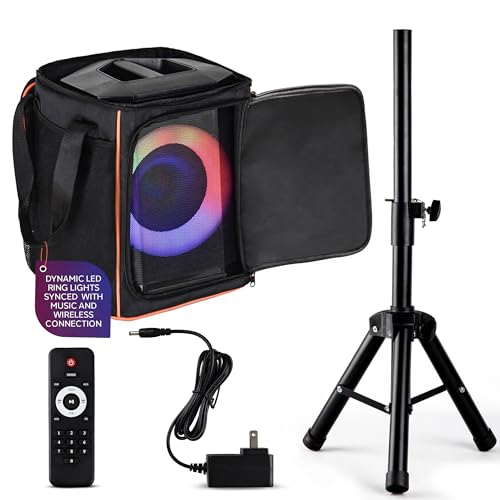 Pyle Audio Bluetooth Party Speaker - Big Speaker with True Wireless Stereo System - Enjoy Powerful Bass and Clear Treble - Party Bluetooth Speaker with Carry Bag and Tripod - Model PPHP868STBG 120W