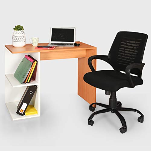 Image of Multipurpose Engineered Wood Office Table (Large, Intal Beech & White)