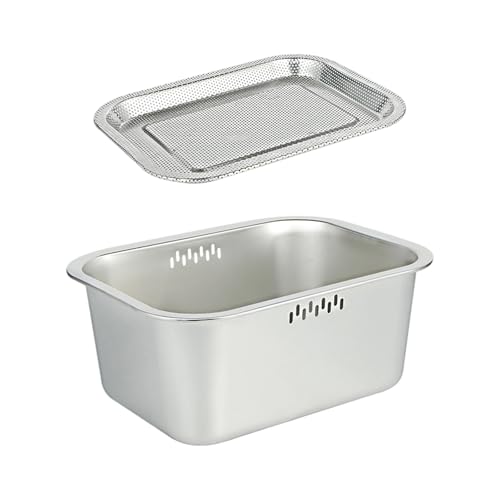 Passoire de cuisine carrée idéale pour préparer le riz et laver les légumes frais - 2