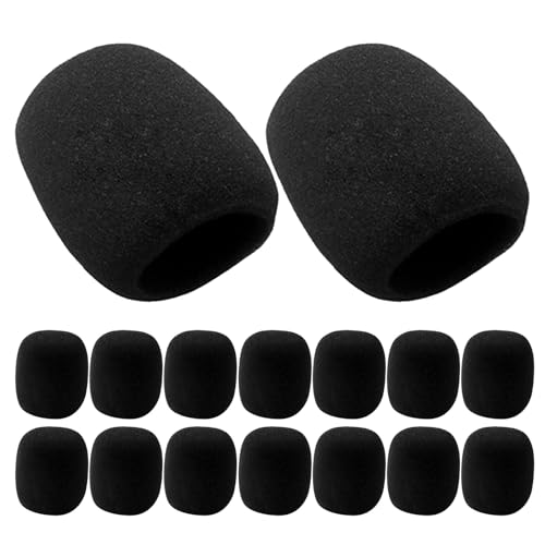 Didiseaon 18pezzi Copertura in Eva per Microfono Filtro Anti-pop per Protezione Antivento Schermo per Registrazione Vocale e Streaming in Studio Adatto Microfoni Wireless e Portatili