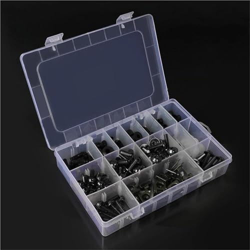 Kits tornillos carenado negro y tornillos parabrisas para Suzuki DR650 250 2