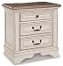 Signature Design by Ashley Realyn Nightstand, Chipped White