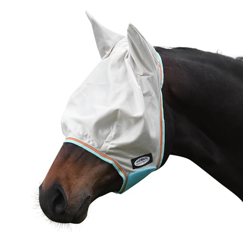Masque en maille WeatherBeeta ComFiTec Essential Beige/Turquoise S Pony