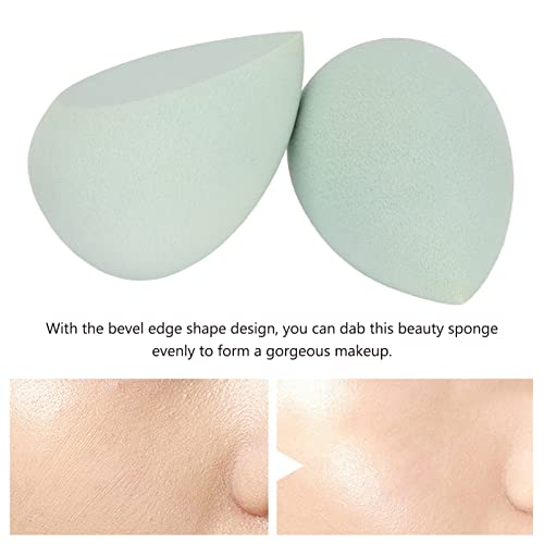 Wet And Dry Makeup Sponge Blender Easy To Clean 2 For Office Travel Dual Use, Light Blue - Image 2