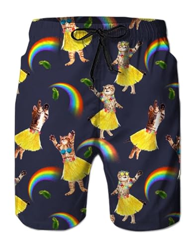 Men‘s Funny Animal Dinosaur Beach Shorts Pants 3D Printing Surfing Board Summer Swimsuit Swim Trunks Cool Ice3