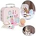 Produktbild LS-LebenStil Holz Make-Up Koffer Rosa 9tlg Schmink-Set Tasche Kosmetik Beauty Spielzeug