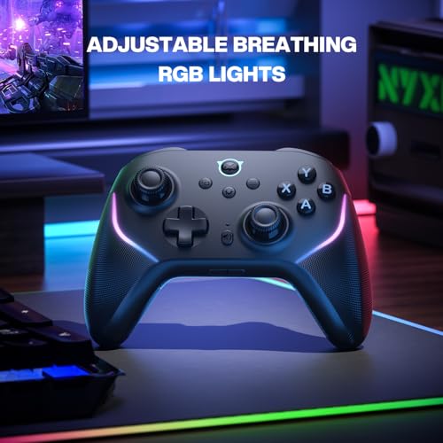 Image of NYXI Master P1 2.4G Wireless PC Controller - Hall Effect Joystick, Hall & Micro Changable Triggers, Audio Controls, Adjustable Turbo /Vibration, Programmable Quick-Latch - for PC /Switch /iOS /Android
