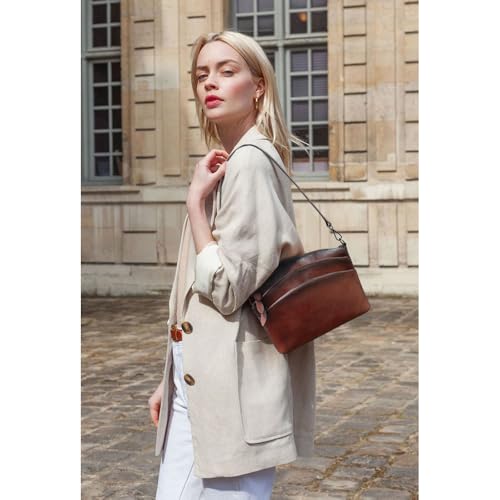Image of Genuine Leather Purses for Women Vintage Crossbody Bags for Women Hand Bags Women's Shoulder Handbags | Genuine Leather