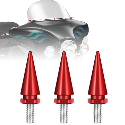 AEEAST Red Motorcycle Fairing Bolts Compatible for Harley Touring Street Glide Electra Glide Ultra Classic Ultra Limited 1996-2013