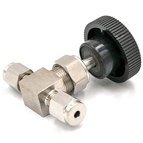 Vanne à pointeau inox 304 de 1/8" pour arrêt de débit d'air 6.4 Mpa
