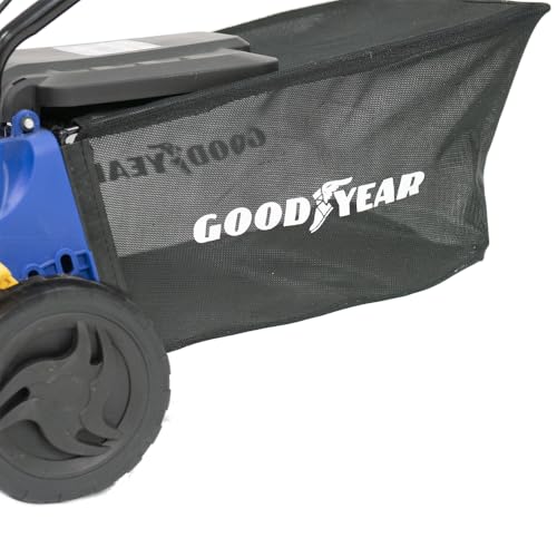 Goodyear – Rasaerba elettrico da 1800 W. Motore 3200 giri/min 210-230 V. Rasaerba a filo con larghezza di taglio 40 cm. 71x48x29 cm. Sacco di raccolta da 35 litri - 5