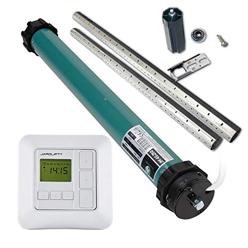 JULIUS MAYER Motor tubular electromecánico JM45-250 (25Nm | SW60) + JAROLIFT Sevenlogic Comfort + SW60 Set para cajones de nueva construcción hasta 295 cm