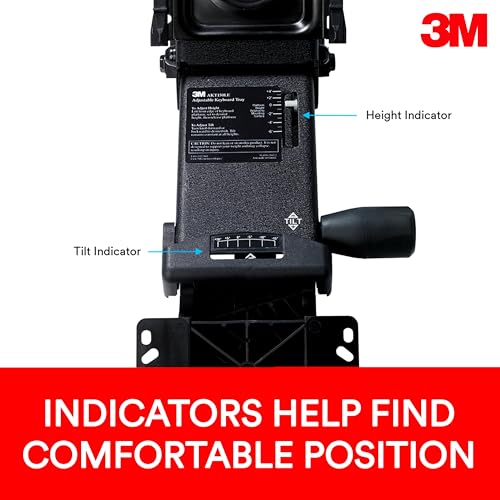 3M AKT180LE Accessoires de Clavier tiroir ergonomique pour bureau réglable
