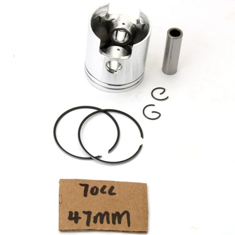 Kit piston 70cc 47mm pour moteur AM6 Cabellero et Casa Motard 50 2T