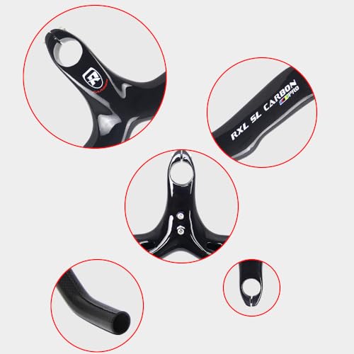 Cintre carbone intégré RXL SL ultra léger finition 3K brillante pour cyclisme