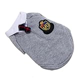 [VÊTEMENTS MULTI-USAGES] Idéal pour le quotidien, les fêtes ou les anniversaires, ce vêtement pour animaux de compagnie de style campus convient facilement à diverses occasions.