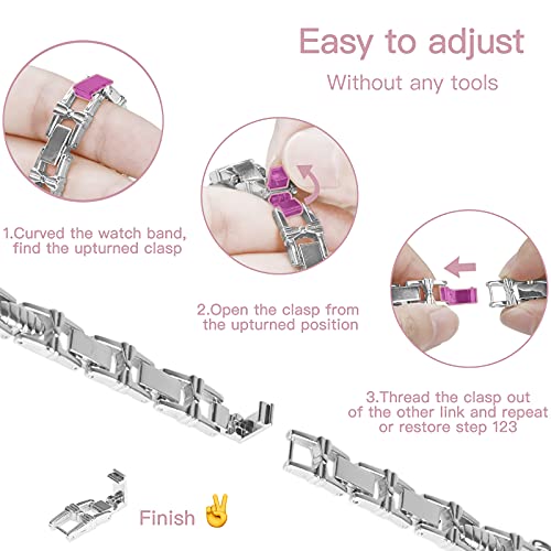 wipalor Thin Bling Dressy Butterfly Bands for Apple Watch Bands for Women - image 4