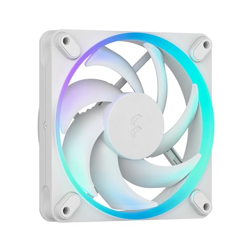 Ventilateur ARGB Gen 2 Fractal Design Momentum 12 Blanc en polymère à cristaux liquides haut de gamme