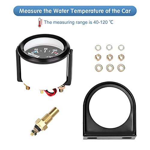 Yosoo Health Gear Wassertemperaturanzeige, digitales Wassertemperaturmessgerät, Wassertemperaturzähler mit Sensor für die meisten Autos