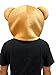 Lormaka Teddy Bear Mascot Head Costume Plush Animal Head Mask Halloween Party Cosplay Dress