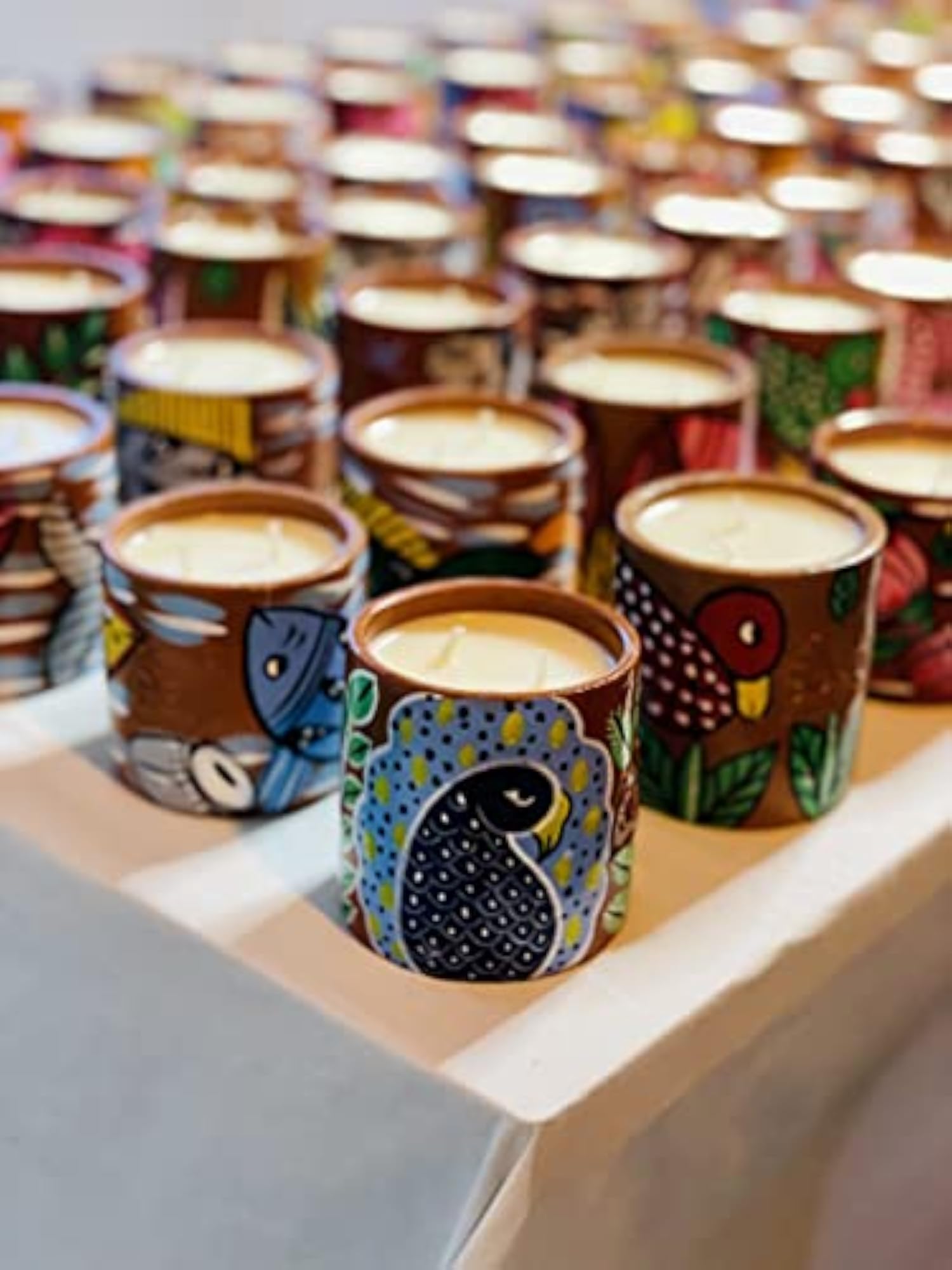 Double Wick Scented Candle in Terracotta Jar
