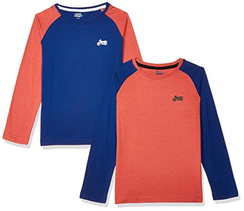 Image of Amazon Brand - Jam & Honey Boy's Regular Fit T-Shirt (Pack of 2)