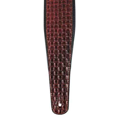 Walker And Williams GP-10 Sangle tissée avec gant rembourré et dos en cuir et nez effilé Marron bourbon - Les Beatles, Paul McCartney, John Lennon, RIngo Starr, George Harrison Walker And Williams GP-10 Sangle tissée avec gant rembourré et dos en cuir et nez effilé Marron bourbon – Image 7