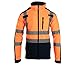 Produktbild Brixton Flash reflektierende Softshell Jacke Warnschutz Warnjacke Reflektierend Schutzjacke orange 300 g/m2 (XL)