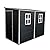 GFDGFD 8×4 ft Outdoor Resin Garden Shed with Floor, Two Windows & Lockable Door – Durable Plastic Patio Storage for Tools, Bikes, Trash Bins – Black