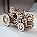 Rowood Tractor 3D Wooden Puzzles for Adults, DIY Brain Teaser Model Building Craft Toy, Birthday, Spring Drive Mechanical Gear Kits