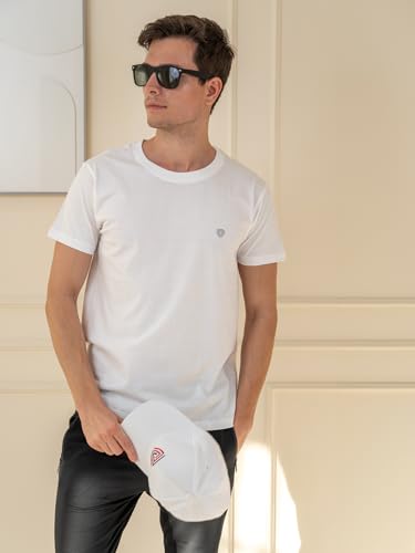 Image of Lux Cozi Men's Cotton Solid Regular Fit T-Shirt