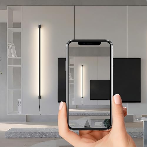 Apliques de Pared con Enchufe sin Obras Lámpara de Pared con Interruptor para Cabecero 5