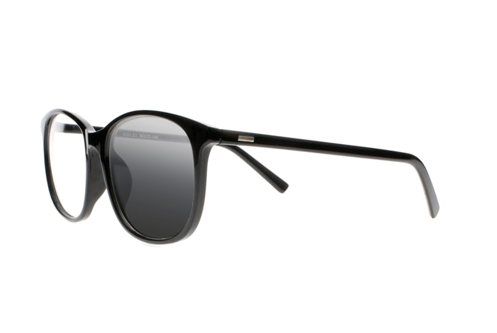 Unisex Gradual Change Large Oversized Retro Readers Reading Glasses +1.0 ~ +4.0 (Black, 2.0)