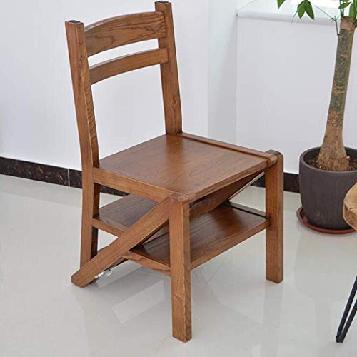 Taburete de escalera plegable de madera contra la falta de espacio 3