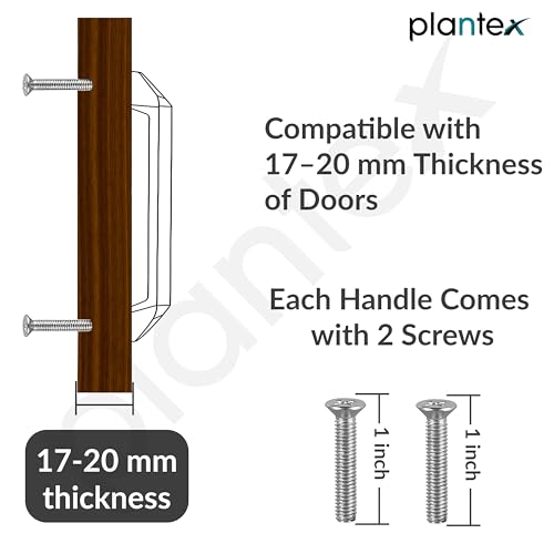 Image of Plantex Cabinet Handle /288mm Handle for Cabinet /Door Pull-Push Handle for Home /Office - Pack of 1 (Black)