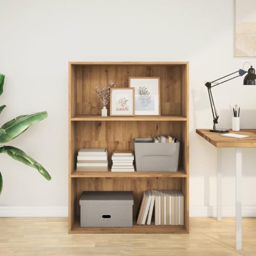 Estantería de roble Artisan de 80 cm con compartimentos abiertos para dormitorio y pasillo 3