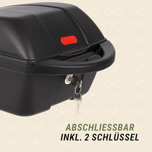 Polisport Fahrradgepäckträgerbox mit Quick-Release 5KG / 11L, Kunstoff, abschließbar, schwarz