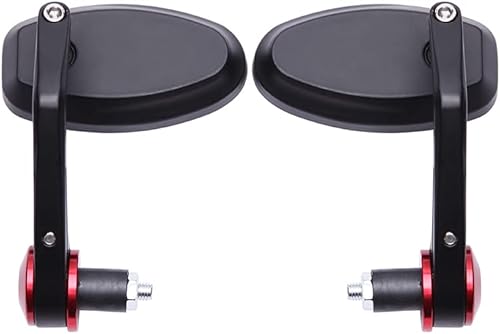Vista 17 de DREAMIZER Espejos universales para barra de motocicleta de 7/8 pulgadas, espejo retrovisor trasero compatible con Honda Grom, Yamaha, Kawasaki
