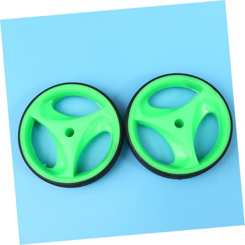 Juego de ruedas de entrenamiento y ruedas auxiliares de equilibrio PRETYZOOM, 12-20 pulgadas, accesorios de ciclismo silenciosos con soporte verde para estabilizador de bicicleta miniatura 3