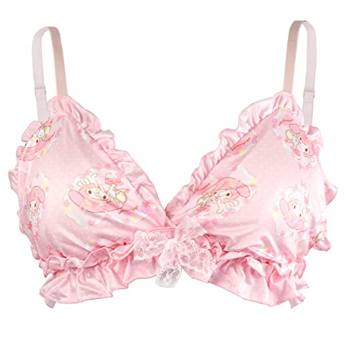 paloli Women Cute Lingerie Set Sweet Strawberry Bikini Wirless Bra and Panty - 100% Cotton2