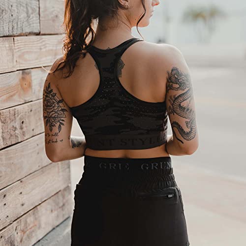 Grunt Style Women's Gs Racerback Sports Bra (Large, Black Camo) #TOP5