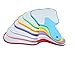 MrHugoo 7 Pieces Tooth Shaped Handheld Mirror Cute Makeup Mirror Hand Held Plastic Dental Mirrors with Handle Colorful